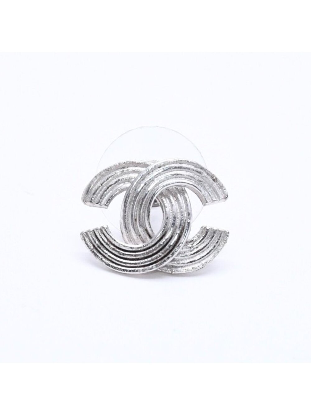 Chanel CC Logo Single Earrings 00 Metal Silver